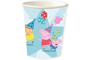Amscan 9918340-66 - Peppa Pig Kids Birthday Party Paper Cups - 8 Pack