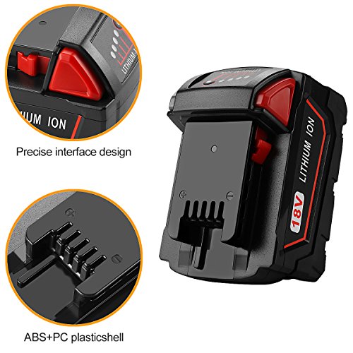 Energup 18V 5,0Ah Ersatz Akku für Milwaukee M18 M18B M18B 48-11-1820 48-11-1850 48-11-1828 48-11-1815 - 3