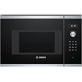 Bosch 6 Series BEL524MS0 Integrated Microwave (Built-in, Microwave with | 60 x 38 cm, White, Stainless Steel Cavity, Quick Cl