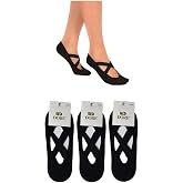 Kaydırmaz Tabanlı Yoga &amp; Plates Ve Spor &Ccedil;orabı 3 l&uuml; paket siyah2 Tek Beden