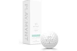 MYNT Talent Soft | Premium Golfbälle | Surlyn Beschichtung | 350 Dimple Design | Für Profis & Anfänger | Golfball in Weiß