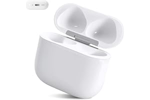 Terhysei Replacement Charging Case Compatible with Air Pods 4, Wireless Charging Case for Air pod 4th Gen, 620mAh Air-pods Charging case with Bluetooth Pairing Sync Button(Without Earbuds)