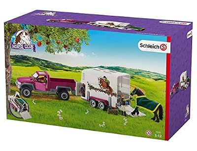 Schleich - 42346 - Pick-up avec Remorque Pour Cheval -