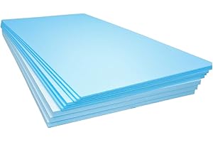 COSYSPACE XPS Foam Insulation Boards 1200 x 600 x 20mm - QTY-15 - Coverage 10.8m2 - Electric and Water Underfloor Heating Tile Laminate Underlay Thermal Extruded Polystyrene Insulation Sheets