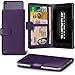 Price comparison product image Aventus (Dark Purple) Samsung Galaxy A5 (2017) Case Premium PU Leather Universal Spring Clamp Wallet Case with Camera Slide, Card Slot Holder and Banknotes Pocket
