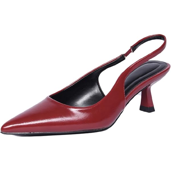 Scarpe Con Tacco A Punta Donne - Finto Pelle Lucida Con Fiocco, Eleganti Per Sposa E Ufficio - Foto 4