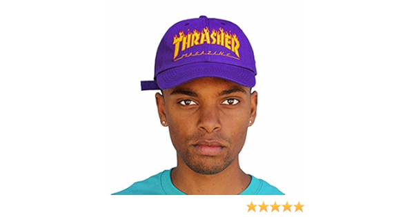 purple thrasher hat