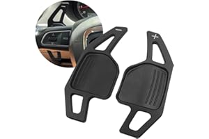 ontto Alu Alloy Car Steering Wheel Shift Paddle Shifter Extension fit for Audi A1 A7 A3 A4 A5 A6 A8 S4 S5 S6 S8 RS4 RS5 RS6 Q5 R8 Q7 TT TTS Accessories Gear Shift Paddle Black