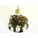 Herbstdeko Tischdeko EDELWEISS Wohndeko Deko Herbst Oktoberfest Vintage Naturdeko Landhaus Alpen Teelicht Pilze