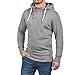Produktbild Amphia - Herren Kapuzenpullover - Mode Reise Männer Mit Kapuze Pullover Hoodie Pullover mit Knöpfe Sweatshirt Mantel(Grau,s)