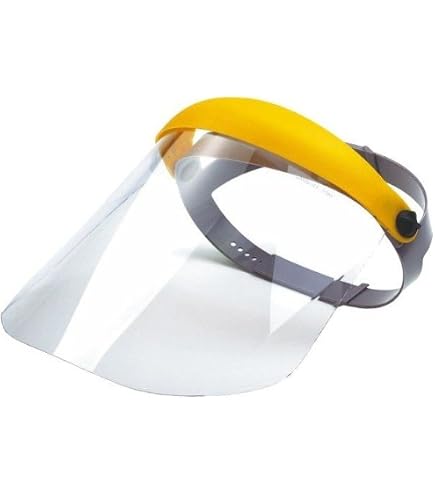Protection Faciale Électricien PC - Visière Clair 460x200mm EN166/170, Réglable