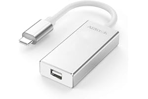 ARKTEK USB-C to Mini DP Adapter USB Type C (Thunderbolt 3 Compatible) to Mini DisplayPort 4K Adapter (Only Support Mini DP to Mini DP/DP Cable, Not for Thunderbolt 1, 2)