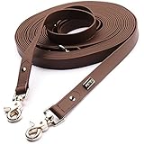 [Gesponsert]PetTec Schleppleine 10m aus Trioflex™, Braun, Wetterfest, Wasserabweisend, Robuste Hundeleine
