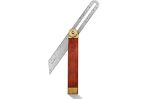 Transportador de Acero Inoxidable: HOMURY Regla del Transportador, Transportador Rotativo, Medir Angulos, Regla de Carpintería para Pintar Dibujo y Medir