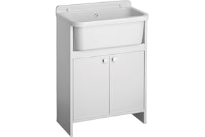 Negrari 5001PKC Lavatoio Salvaspazio, Bianco, 55 x 35 x 78 cm