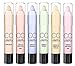 LyDia® CC Colour Corrector Concealer Stick 6pcs set -- Highlighter/Corrects Redness/Corrects Dark spots (Light, Dark)/Corrects under eye circles/Corrects dullness (CC 6 shades set)