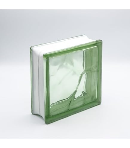 Basic Glasbaustein Iceberg Klar, 2-seitig Satiniert – 30x30x10 Cm, 2 Stück – Für Trennwände, Duschabtrennungen & DIY Mit QUICK-FIX