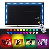 led para backlight tira retroiluminacion tv ★Excelente modo de color★ 44 Control remoto clave le permite cambiar el color, el brillo y los diferentes modos de iluminación: parpadeando, fundido, estroboscópico, suavizado aleatoriamente. con proporcionan 20 colores RGB estáticos, 6 modos dinámicos, Ajuste de brillo de 8 niveles.