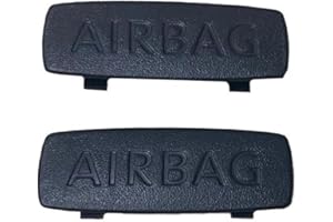 Inovey Cappuccio Del Pilastro Dell'Interno Dell'Auto A/B/C Airbag Emblem Trim Cap 3C0853437C 1K8853437 5G0853437 Compatibile Con Vw Golf 5 6 Gti Jetta Mk5 A5 A6 Passat Cc B6 B7 -nero