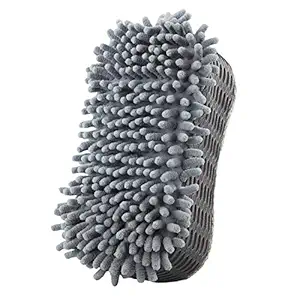 VRT LIAO ltimate Microfiber Car Wash Double Sided Sponge - Premium Chenille Microfiber - Lint Free - Scratch Free - Ultra Soft Automobile Cleaning Sponge