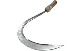 GRABACZ Hoz , Guadaña clásica con mango de madera y hoja dentada de 16" de longitud ( 40cm )