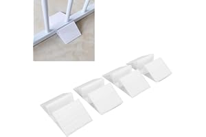 BAOFUYA 4Pcs Pet Gate Support Feet Dog Panel Isolation Fence Support Feet Door Guardrail Reinforcement Stable Support Feet