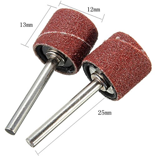BESTOMZ 102 Stück Schleifhülsen Schleifen Dorn Set für Nagelfräser Maniküre - 2