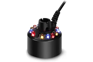 BrumeMist Maker Generator, inomhus fontän mister foggers, liten dammdimma maskin atomizer luftfuktare perfekt för vattenfunktioner, halloween