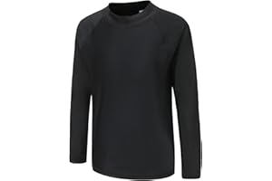 MOON TREE Boys Long Sleeve Rash Vest Kids Swimming Top