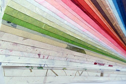 40 8.5x11in Assorted Colours Wedding Gift Scrapbook Card Making Craft Mulberry PAPERS handmade MIXED DIFFERENT COLOUR PACK album book pages Tissue Coloured Fibrous Craft