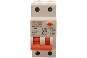 ZOREI Interruttore Magnetotermico Differenziale Tipo A, 1P+N Curva C 6KA 30mA 220V, Occupa 2 Moduli DIN, RCBO Tipo A C25 25A