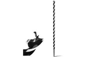 MOXPIFY Foret à bois 18 x 600 mm pour bois tendre, bois dur, avec pointe de centrage et tige E 9.5