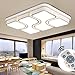 Produktbild MYHOO 78W Modern Design LED Deckenlampe Dimmbar mit Fernbedienung LED Deckenleuchte Wohnzimmer Lampe Schlafzimmer Küche Leuchte [Energieklasse A++]