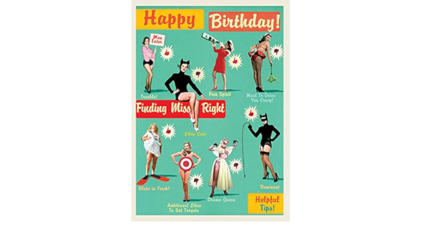 Joyeux Anniversaire Trouver Miss Bonne Carte De Vœux Amazon Fr Cuisine Maison