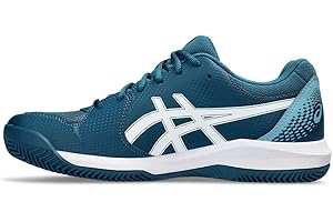 ASICS Dedicate 8 Clay Homme Chaussures de Tennis Bleu Blanc