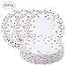 Produktbild Rose Gold Einweg Pappteller 60 stücke, 7 Zoll Party Geschirr Geschirr Teller für Braut Babyparty Hochzeit Weihnachten Geburtstag Rose Gold Party Supplies