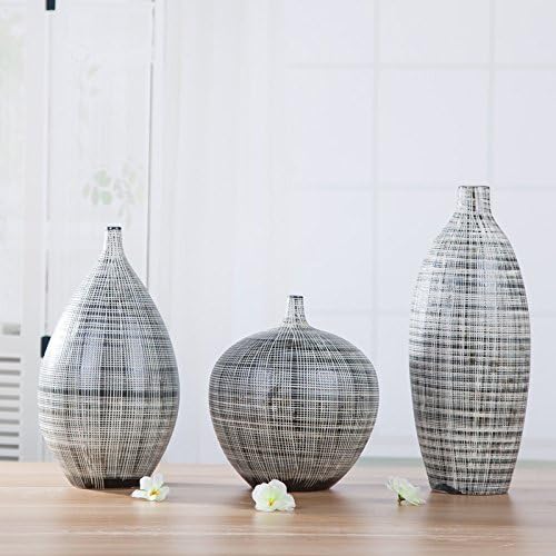 Ceramic vase decorative ornaments flower arrangement Three sets of modern creative TV cabinet table,Three sets