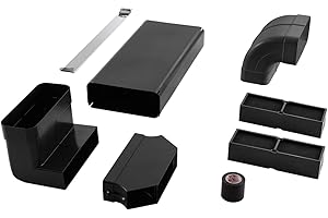 Elica KIT0167756, Abluft-Montageset für Umluftbetrieb (Unterbauabluft), Black