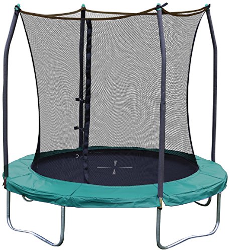 Skywalker Trampolines 244 cm Rundes Trampolin mit Sicherheitsnetz, Grün, GLT8001