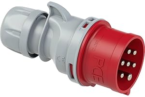 PCE Mâle CEE 16 A 7 pôles Shark 017-6v 400 V Rouge, Gris 1 pc(s)