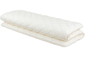 FULI Japanese Futon Mattress, Foldable & Portable Floor Lounger Bed, Roll Up Sleeping Pad, Shikibuton, Made in Japan (White, King)