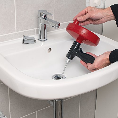 Kreator Rohrreinigungswelle 5m Reinigungsspirale Abflussreiniger – ergonomisch - 7