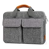 Doppelter Schutz: Dickes Filzmaterial außen schützt effektiv vor Stößen. Die stoßfeste Polsterung im Inneren gewährleistet zudem zusätzlichen Schutz für Ihren Laptop.