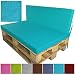 Produktbild PROHEIM Outdoor Palettenkissen Tino Palettensofa Indoor/Outdoor schmutz- und wasserabweisende Palettenauflage Palettenpolster für Europaletten, Farbe:Türkis, Variante:Rückenkissen