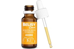 BELISY Juckreiz Bachblüten Tropfen für Hunde & Katzen - gegen Juckreiz - Notfall Tropfen für Haustiere - Fellpflege & Hautpflege - Original Mischung nach Dr. Bach - 20 ml