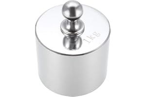 sourcing map Calibration Weight 1kg M2 Precision Chrome Plated Steel for Digital Balance Scales