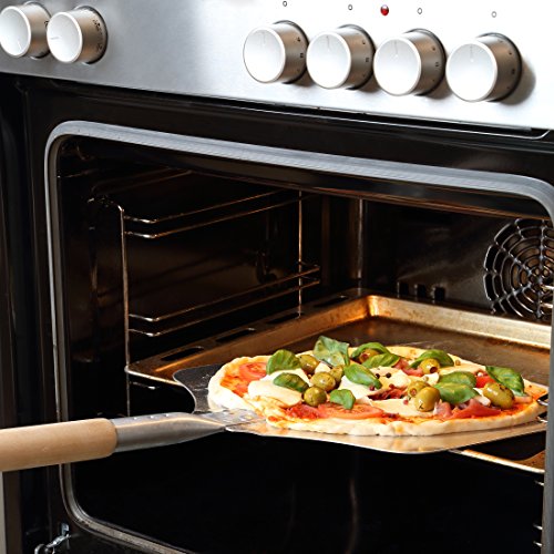 Levivo Pizzaschaufel/ Pizzaschieber aus Metall mit Holzgriff, ca. 82 x 30,5 x 2,9 cm - 4
