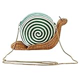 El diseño en forma de caracol con una cadena especial es encantador y lindo.