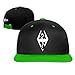 Produktbild Hittings Comfortable Skyrim Imperial Symbol Bethesda Game Studios Snapback Hat KellyGreen