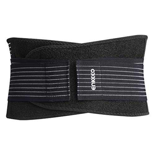 Enkeeo Rückenbandage Rückenstütze für Herren und Damen, Rückenstützgürtel Stützgürtel Rücken Rückengurt Bauch Bandage Fitnessgürtel gegen Rückenschmerzen - 6